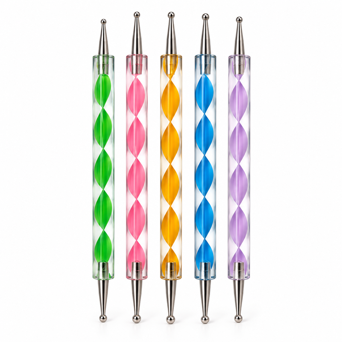 5-Piece Double-Sided Nail Dotting Tool Set – Nail Art Design Tools