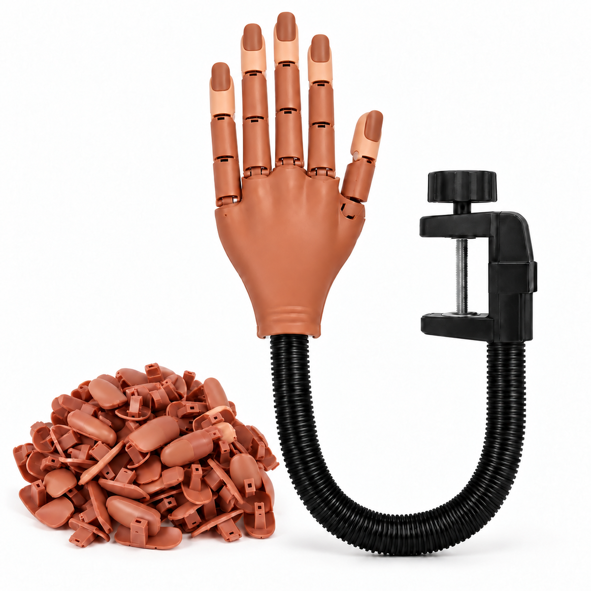 Practice Training Hand for Beginners – Includes 200 Nail Tips