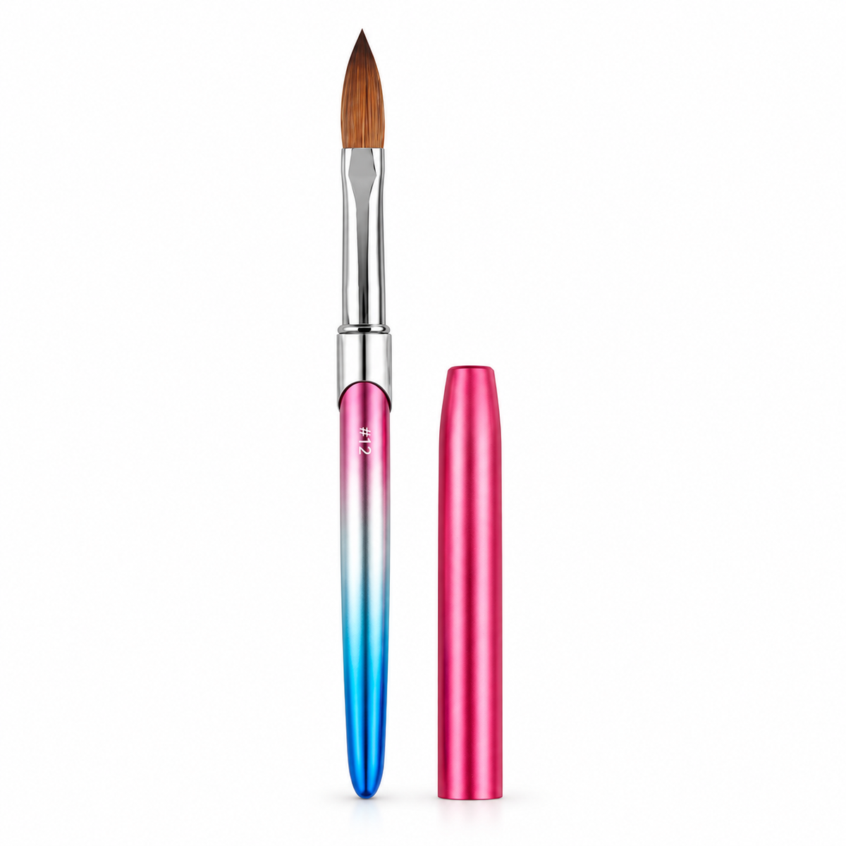 50% Kolinsky Acrylic Nail Brush (Size 12) – Professional Hair Blend