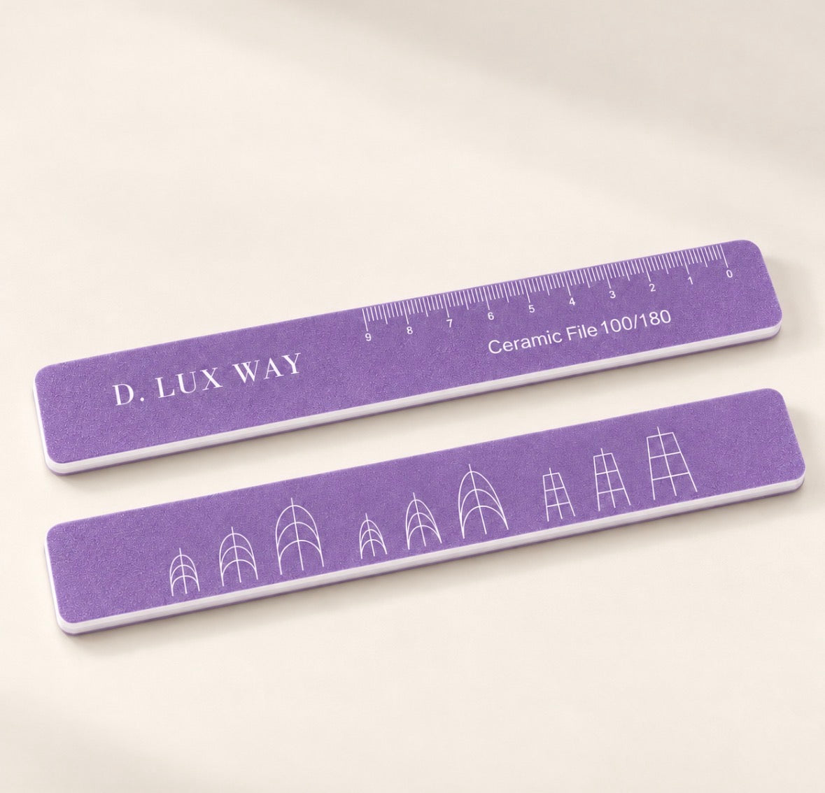 D. Lux Way Pro Ceramic Precision Nail File (Single or 10-Pack)
