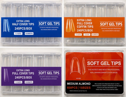 Soft Gel Nail Tips – (240pcs)