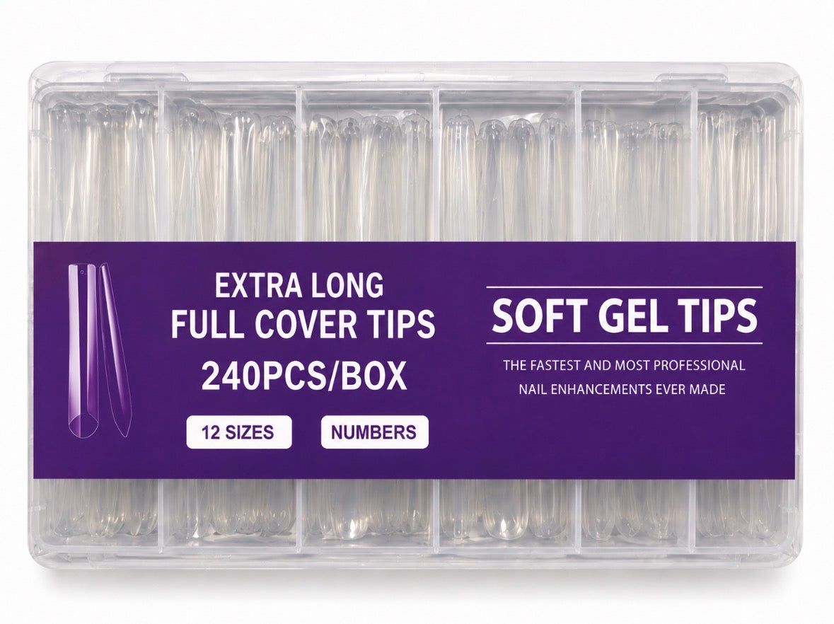 Soft Gel Nail Tips – (240pcs)
