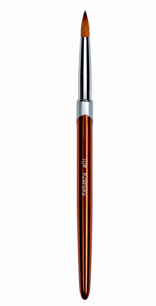 100% Pure Kolinsky Acrylic Brush (Size #10)